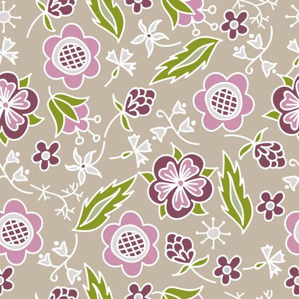 Fondo floral sin costuras — Archivo Imágenes Vectoriales