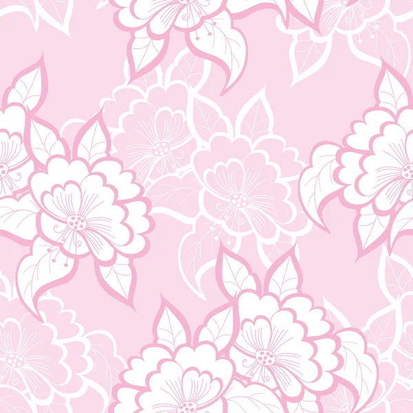 Illustration vectorielle de stock : fond floral sans couture — Image vectorielle