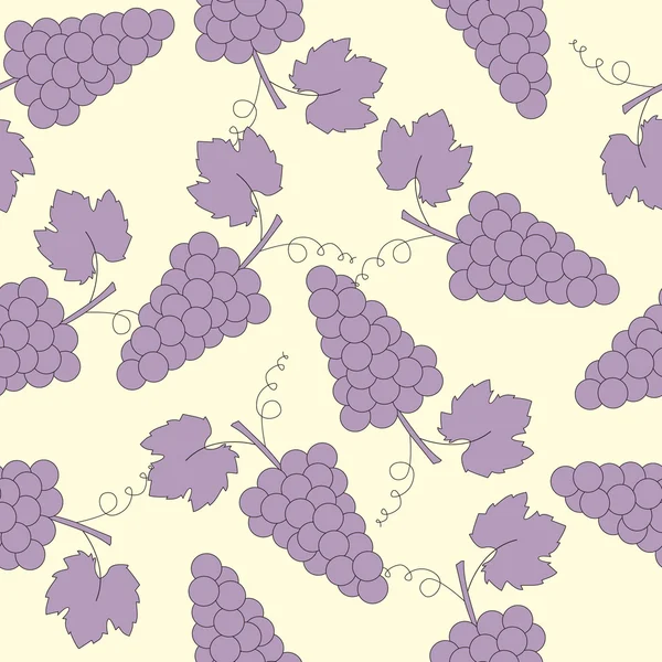 Stock vectorillustratie: naadloze fruit. druiven — Stockvector