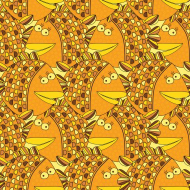 Hisse senedi vektör çizim: sorunsuz balık