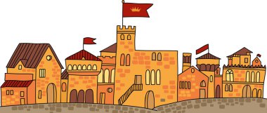 Hisse senedi vektör çizim: Castle illüstrasyon