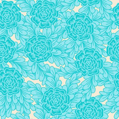 Hisse senedi vektör çizim: sorunsuz çiçek arka plan