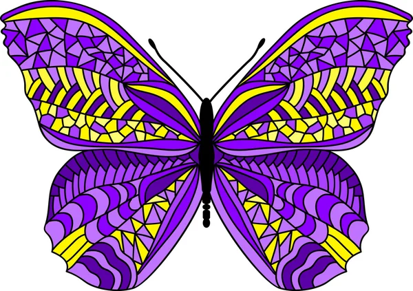Aktienvektor Illustration: Illustration Schmetterling — Stockvektor