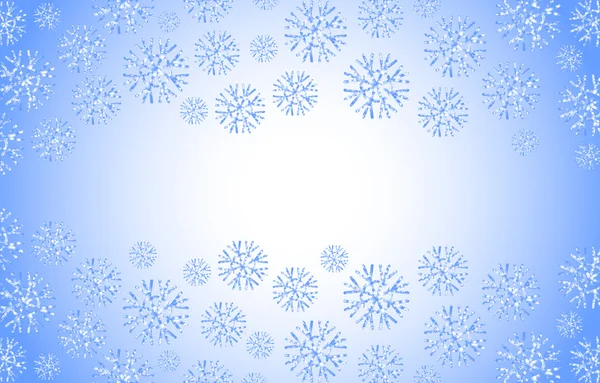 Vector Illustration: vector abstract blurred background with snowflakes — Stock Vector