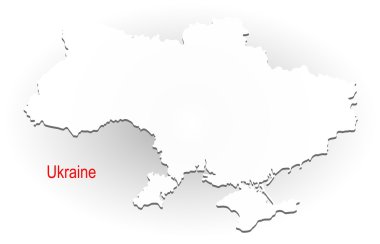 Vektör İllüstrasyonu: Ukrayna haritası