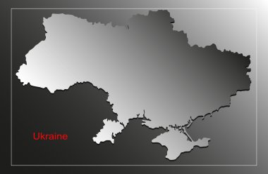Vektör İllüstrasyonu: Ukrayna haritası