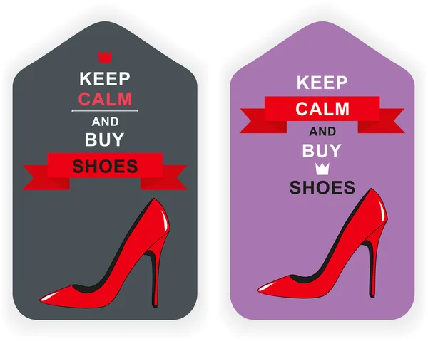 Vector Illustration:illustration of red high-heeled shoes — Stockvector