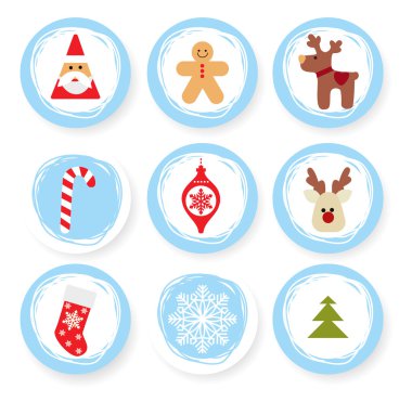 tasarım öğeleri Noel yuvarlak kümesi