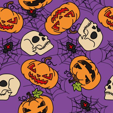 Hisse senedi vektör çizim: halloween desen