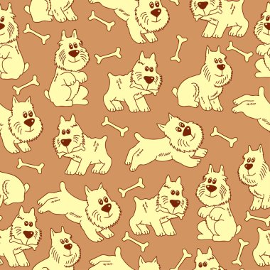 Hisse senedi vektör çizim: sorunsuz köpek