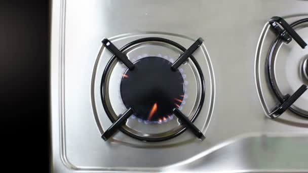 气体燃烧器火焰 — 图库视频影像