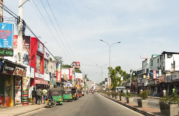 Görünüm il sokak, Sri Lanka 