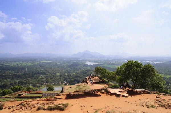 Top van burcht op Sigiriya rots — Stockfoto