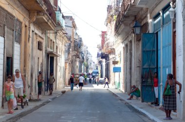 havana'nın eski sokaklarında