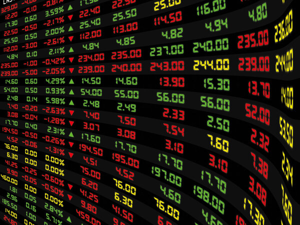 A Display of Daily Stock Market .