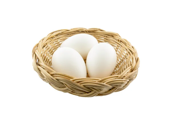 Eggs Isolated on White Background Stock Photo