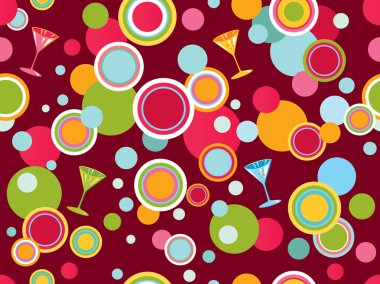 Daireler vektör ile sorunsuz arka plan