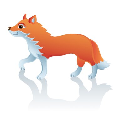 Vektör şirin fox