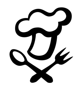 Tek renkli chef şapka vektör