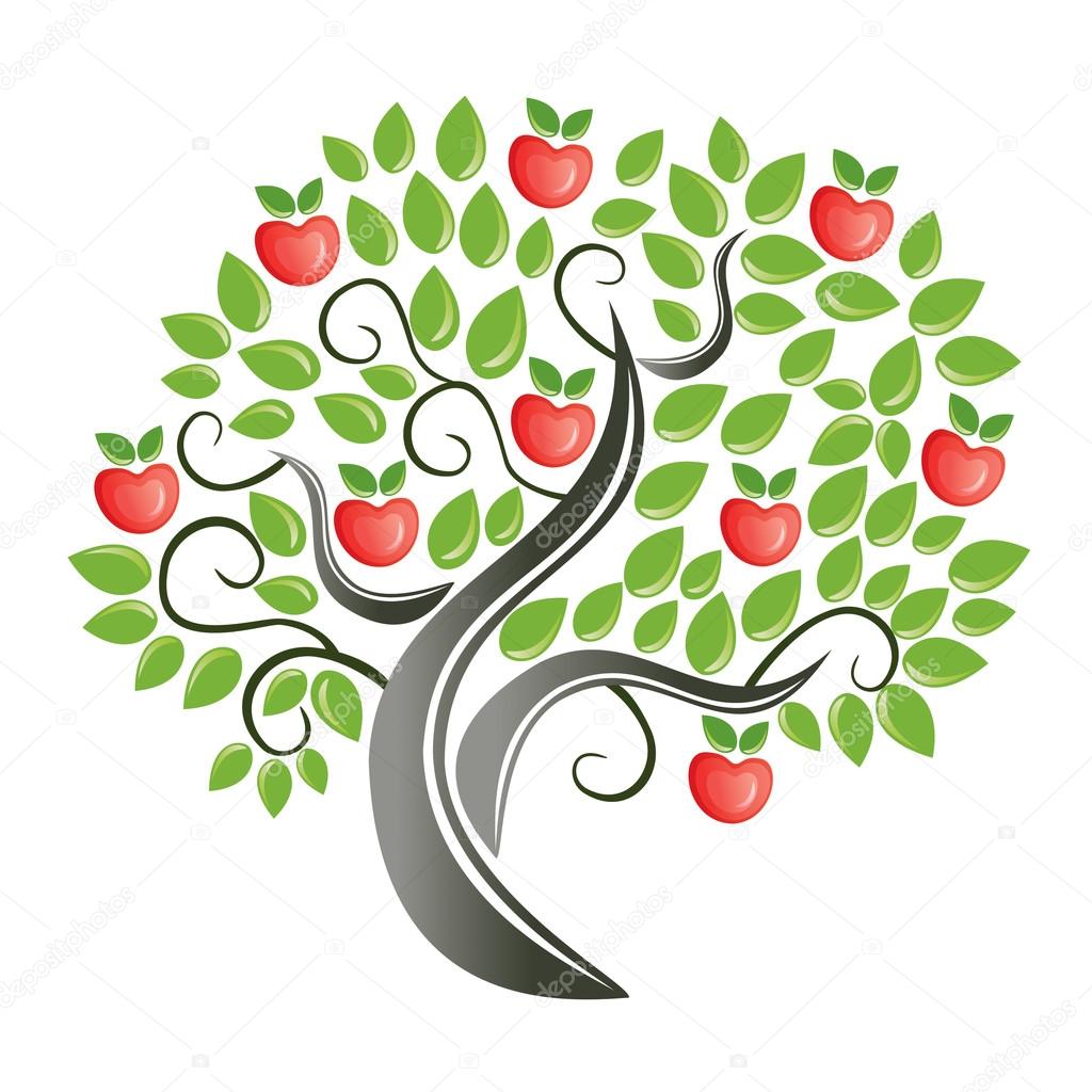 Apple tree vector