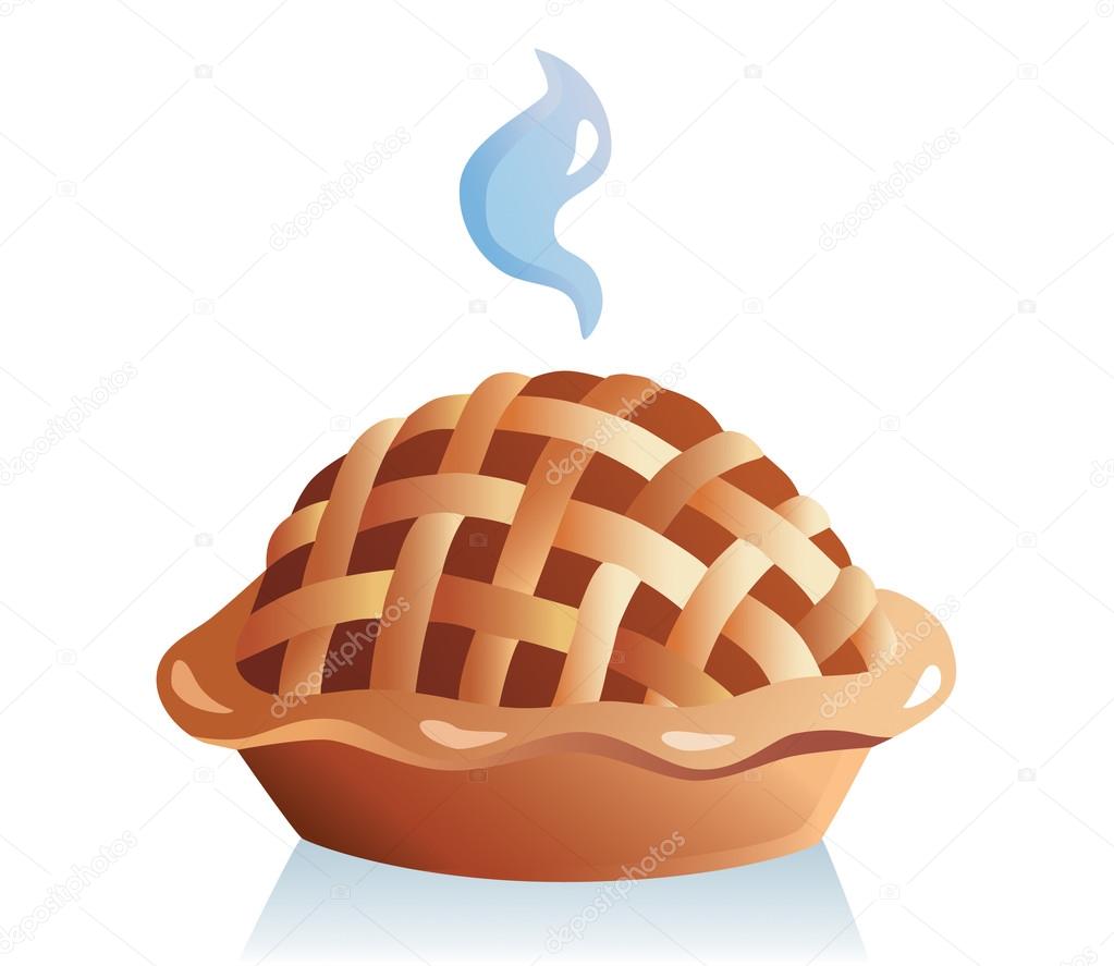 Apple pie vector illustration