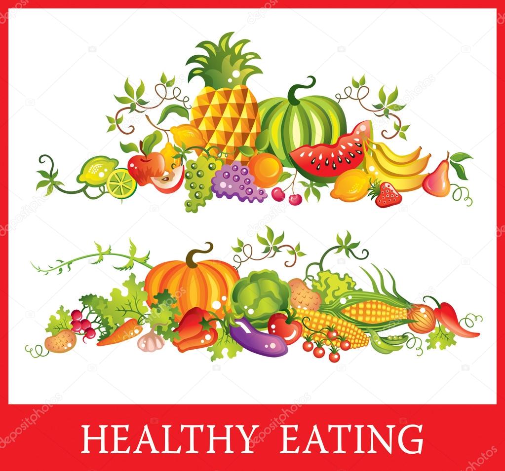 Healthy eating vector