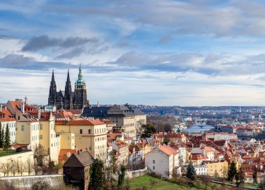 Prag 'ın panoramik görünümü
