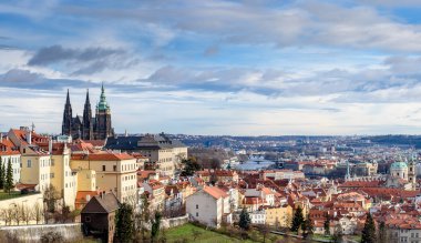 Prag 'ın panoramik görünümü