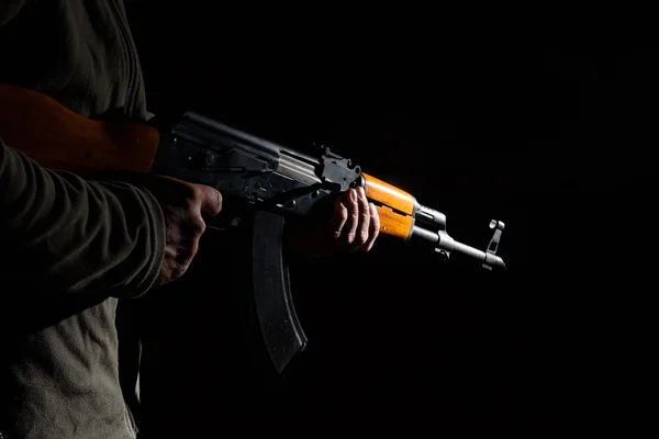 Kalasnyikov assault rifle közelről — Stock Fotó