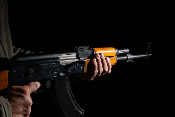 Kalashnikov assault rifle close-up — Stockfoto