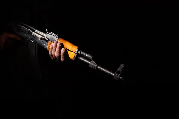Kalashnikov assault rifle close-up — Stock Photo, Image
