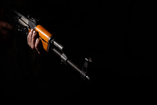 Kalashnikov assault rifle close-up — Stock Photo, Image