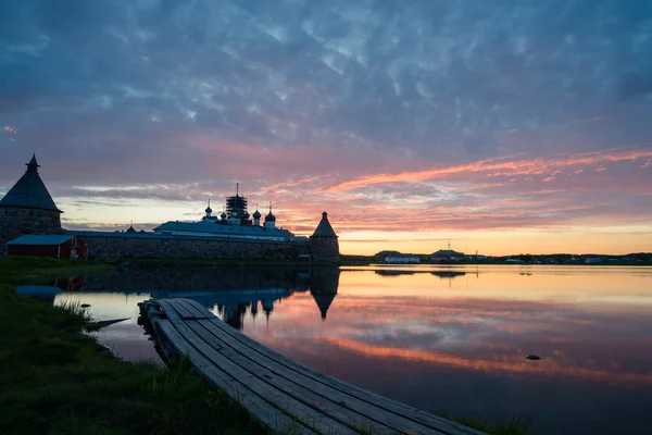 Solovki, sunset — Stock Photo, Image