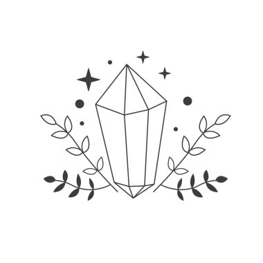 Kartvizit tasarımı için Boho stilinde sihirli chrislall