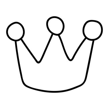 kraliyet tacı karalama tarzında