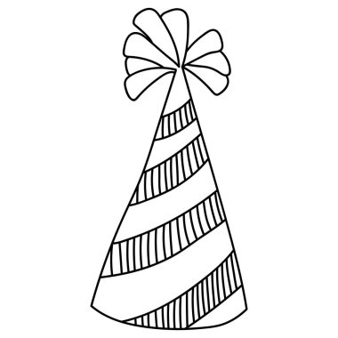 Noel şapkası karalama tarzında.