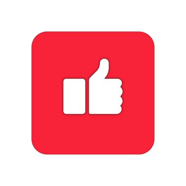  Sosyal ağlar için başparmak simgesi