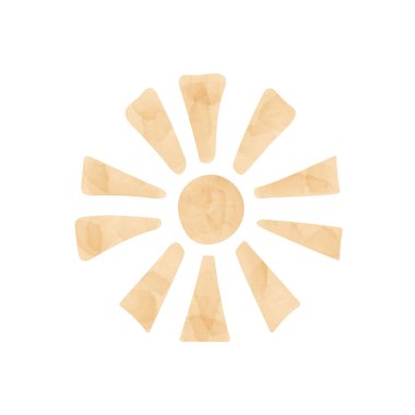 Soyut suluboya element tasarımı çocuk odası posteri