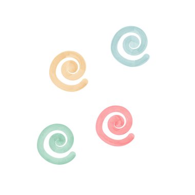 tasarım için suluboya dekoratif öge