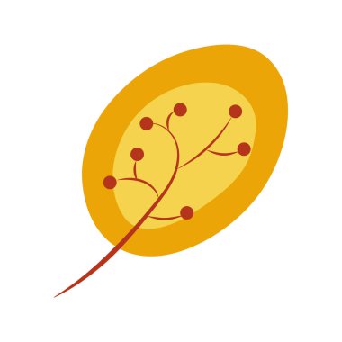 Sonbahar tasarımı için yaprak dekoratif ögesi