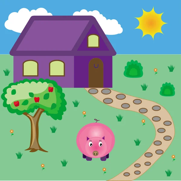 Evin yakınlarında domuz