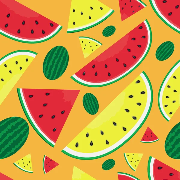 Patern with watermelon Vector Graphics