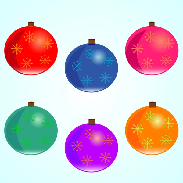 Ensemble de boules de couleur — Image vectorielle