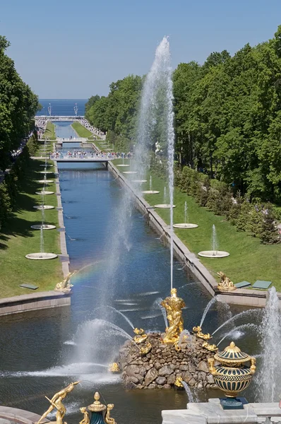 The fountains of Peterghoff — Stock Photo, Image