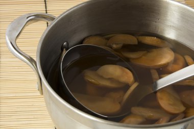 Casserole with compote