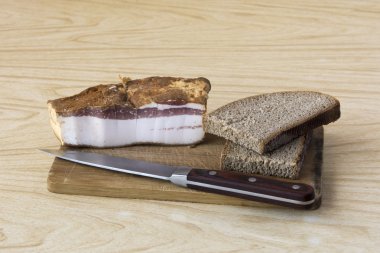 Domuz domuz yağı ve ekmek