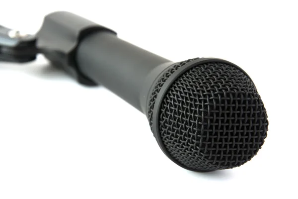 Black dynamic stage microphone — Stock Photo, Image