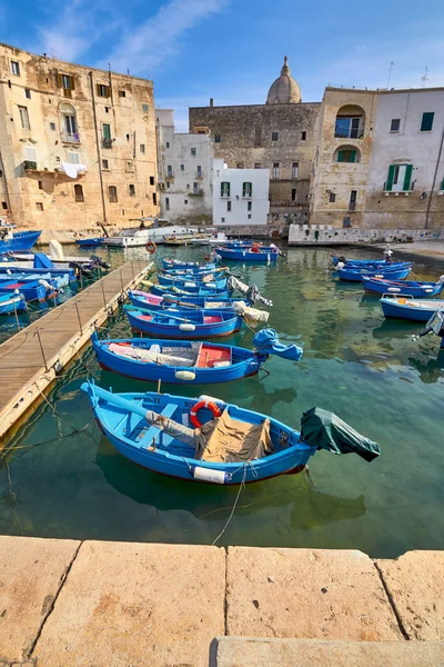 Oude Haven Van Monopoli Provincie Bari Regio Apulië Zuid Italië — Stockfoto