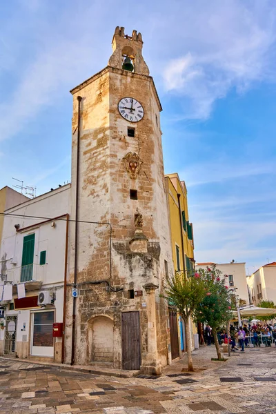 Civic Tower Clock Representerar Urban Arkitektur Det Förflutna Och Barockmontage — Stockfoto