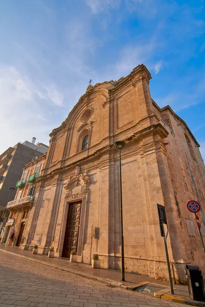 Eglise Saint François Assise Parrocchia San Francesco Assisi Coucher Soleil — Photo